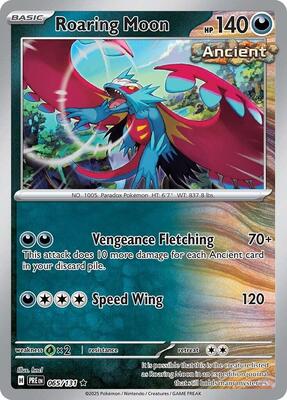 Pokemon SV: Prismatic Evolutions Roaring Moon - Anime Card Craze