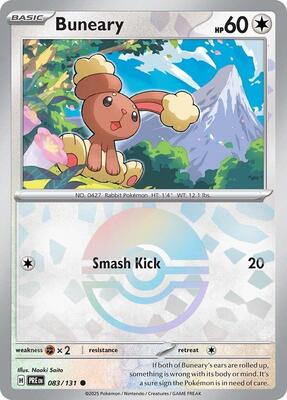 Pokemon SV: Prismatic Evolutions Buneary (Poke Ball Pattern) - Anime Card Craze