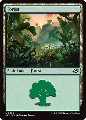 Magic: The Gathering - Aetherdrift - Forest (0289) - Normal - Anime Card Craze