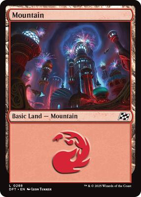 Magic: The Gathering - Aetherdrift - Mountain (0288) - Normal - Anime Card Craze