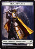 Magic: The Gathering - Innistrad Remastered - Human Soldier (0003) // Clue Double-Sided Token - Token - Foil