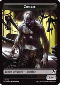 Magic: The Gathering - Innistrad Remastered - Zombie (0011) // Zombie (0012) Double-Sided Token - Token - Foil