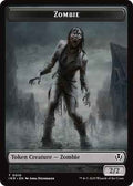 Magic: The Gathering - Innistrad Remastered - Zombie (0010) // Blood Double-Sided Token - Token - Foil