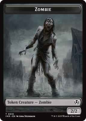 Magic: The Gathering - Innistrad Remastered - Zombie (0010) // Blood Double-Sided Token - Token - Foil