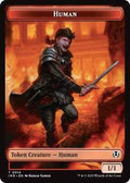 Magic: The Gathering - Innistrad Remastered - Human (0014) // Emblem - Chandra, Dressed to Kill Double-Sided Token - Token - Foil