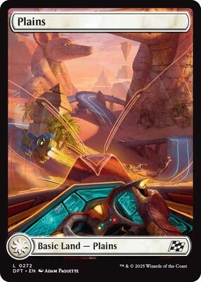Magic: The Gathering - Aetherdrift - Plains (0272) - Foil - Anime Card Craze
