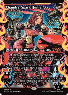 Magic: The Gathering - Aetherdrift - Chandra, Spark Hunter (Showcase) - Foil - Anime Card Craze
