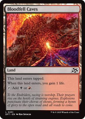 Magic: The Gathering - Aetherdrift - Bloodfell Caves - Normal - Anime Card Craze