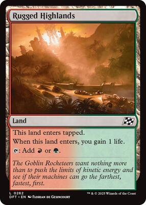 Magic: The Gathering - Aetherdrift - Rugged Highlands - Normal - Anime Card Craze