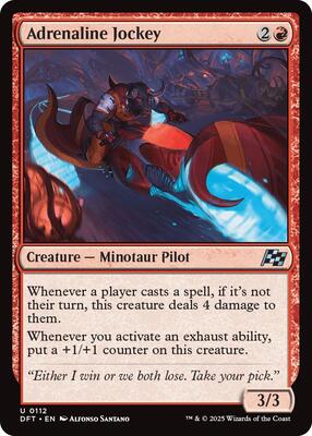 Magic: The Gathering - Aetherdrift - Adrenaline Jockey - Normal - Anime Card Craze