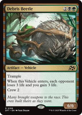 Magic: The Gathering - Aetherdrift - Debris Beetle - Normal - Anime Card Craze