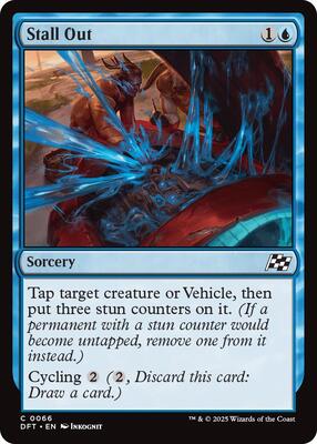 Magic: The Gathering - Aetherdrift - Stall Out - Normal - Anime Card Craze