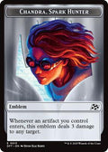 Magic: The Gathering - Aetherdrift - Emblem - Chandra, Spark Hunter // Vehicle Double-Sided Token - Normal - Anime Card Craze