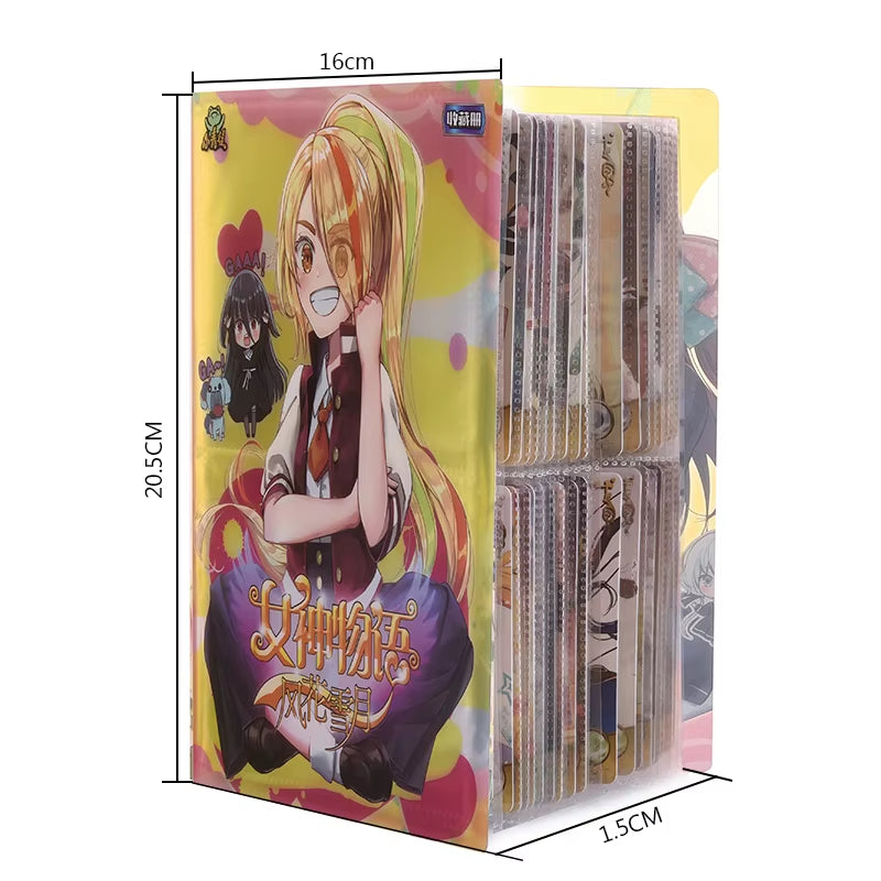 80/160Pcs Holder Album Goddess Story No Cards Novelty Gift Cards Book Album Book Top Loaded List Playing Cards