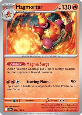Pokemon - SV09: Journey Together - Magmortar - Anime Card Craze