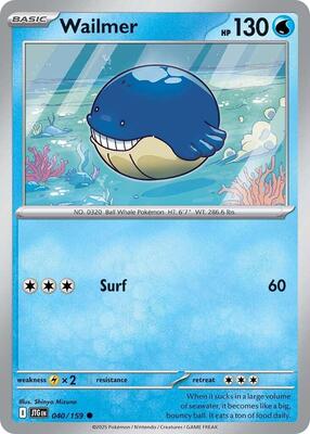 Pokemon - SV09: Journey Together - Wailmer - Anime Card Craze