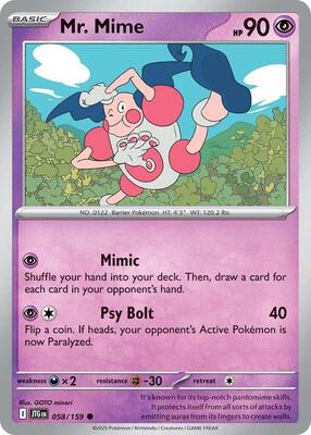 Pokemon - SV09: Journey Together - Mr. Mime - Anime Card Craze
