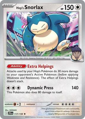 Pokemon SV09: Journey Together Hop's Snorlax - Anime Card Craze