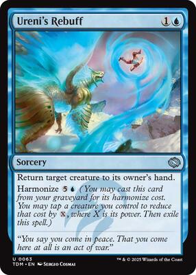 Magic: The Gathering - Tarkir: Dragonstorm - Ureni's Rebuff - Normal - Anime Card Craze