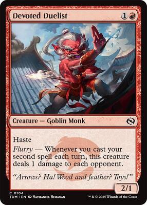 Magic: The Gathering - Tarkir: Dragonstorm - Devoted Duelist - Normal - Anime Card Craze