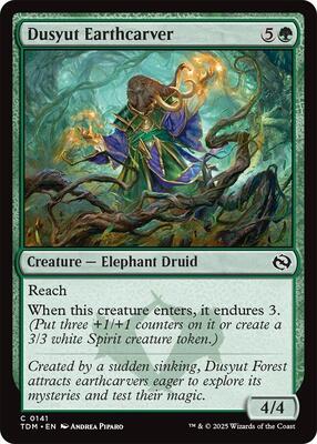 Magic: The Gathering - Tarkir: Dragonstorm - Dusyut Earthcarver - Foil - Anime Card Craze