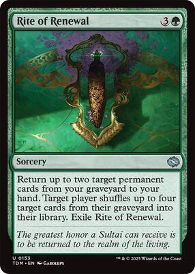 Magic: The Gathering - Tarkir: Dragonstorm - Rite of Renewal - Normal - Anime Card Craze