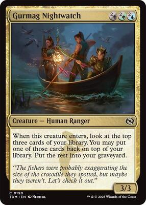Magic: The Gathering - Tarkir: Dragonstorm - Gurmag Nightwatch - Normal - Anime Card Craze