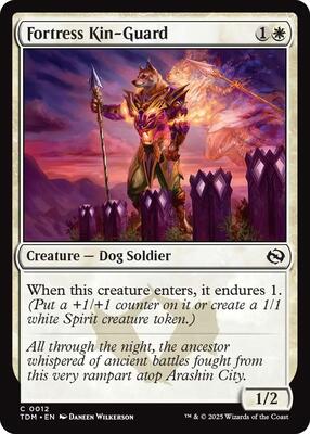 Magic: The Gathering - Tarkir: Dragonstorm - Fortress Kin-Guard - Foil - Anime Card Craze