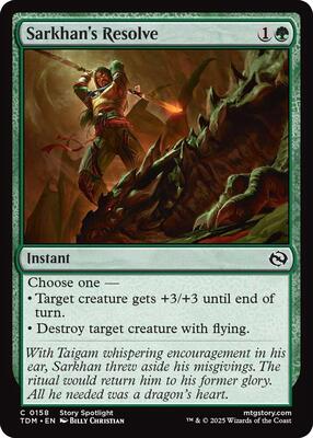 Magic: The Gathering - Tarkir: Dragonstorm - Sarkhan's Resolve - Normal - Anime Card Craze