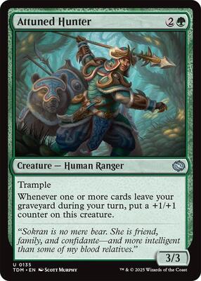 Magic: The Gathering - Tarkir: Dragonstorm - Attuned Hunter - Foil - Anime Card Craze