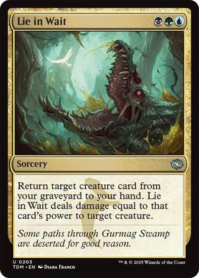 Magic: The Gathering - Tarkir: Dragonstorm - Lie in Wait - Foil - Anime Card Craze