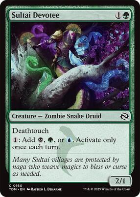 Magic: The Gathering - Tarkir: Dragonstorm - Sultai Devotee - Normal - Anime Card Craze