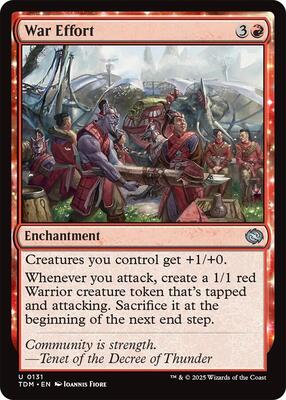 Magic: The Gathering - Tarkir: Dragonstorm - War Effort - Foil - Anime Card Craze