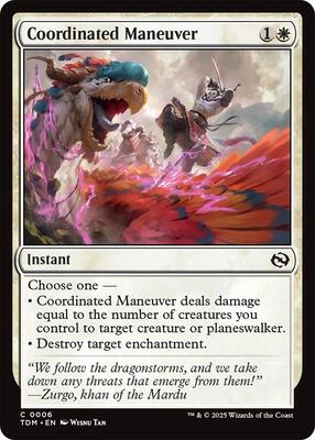 Magic: The Gathering - Tarkir: Dragonstorm - Coordinated Maneuver - Normal - Anime Card Craze