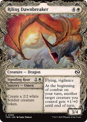 Magic: The Gathering - Tarkir: Dragonstorm - Riling Dawnbreaker (Showcase) - Normal - Anime Card Craze