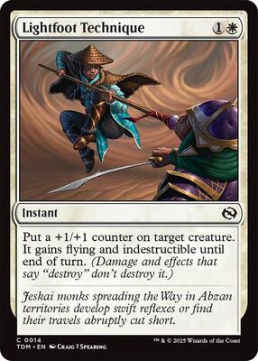 Magic: The Gathering - Tarkir: Dragonstorm - Lightfoot Technique - Foil - Anime Card Craze