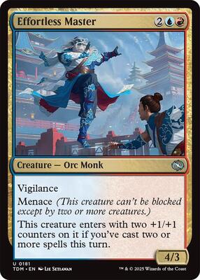 Magic: The Gathering - Tarkir: Dragonstorm - Effortless Master - Normal - Anime Card Craze