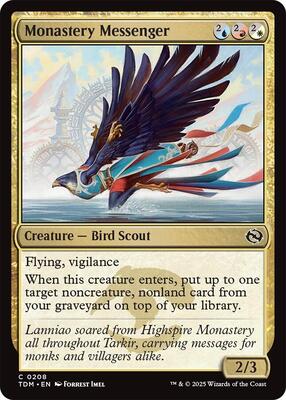 Magic: The Gathering - Tarkir: Dragonstorm - Monastery Messenger - Normal - Anime Card Craze