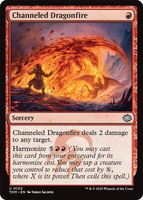 Magic: The Gathering - Tarkir: Dragonstorm - Channeled Dragonfire - Normal - Anime Card Craze