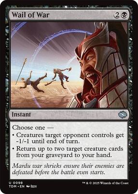 Magic: The Gathering - Tarkir: Dragonstorm - Wail of War - Normal - Anime Card Craze