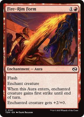 Magic: The Gathering - Tarkir: Dragonstorm - Fire-Rim Form - Foil - Anime Card Craze