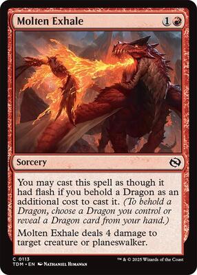 Magic: The Gathering - Tarkir: Dragonstorm - Molten Exhale - Normal - Anime Card Craze