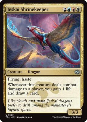 Magic: The Gathering - Tarkir: Dragonstorm - Jeskai Shrinekeeper - Normal - Anime Card Craze