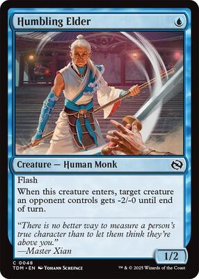 Magic: The Gathering - Tarkir: Dragonstorm - Humbling Elder - Foil - Anime Card Craze