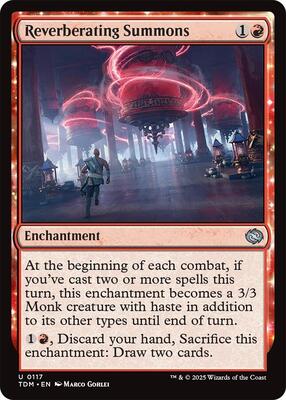 Magic: The Gathering - Tarkir: Dragonstorm - Reverberating Summons - Foil - Anime Card Craze