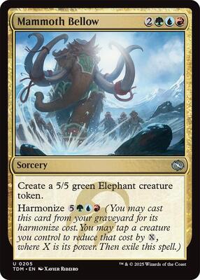 Magic: The Gathering - Tarkir: Dragonstorm - Mammoth Bellow - Normal - Anime Card Craze