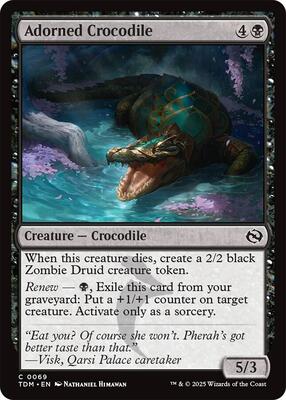 Magic: The Gathering - Tarkir: Dragonstorm - Adorned Crocodile - Normal - Anime Card Craze