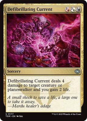 Magic: The Gathering - Tarkir: Dragonstorm - Defibrillating Current - Normal - Anime Card Craze