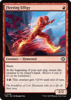 Magic: The Gathering - Tarkir: Dragonstorm - Fleeting Effigy - Normal - Anime Card Craze