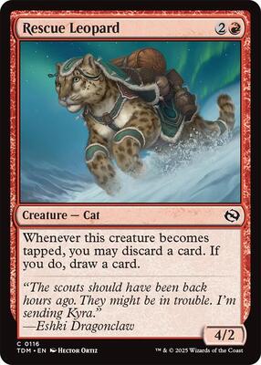 Magic: The Gathering - Tarkir: Dragonstorm - Rescue Leopard - Normal - Anime Card Craze